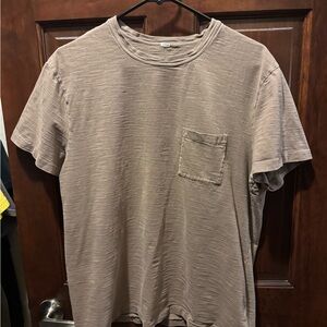 Outerknown Men's Short Sleeve Pocket Tee in Taupe